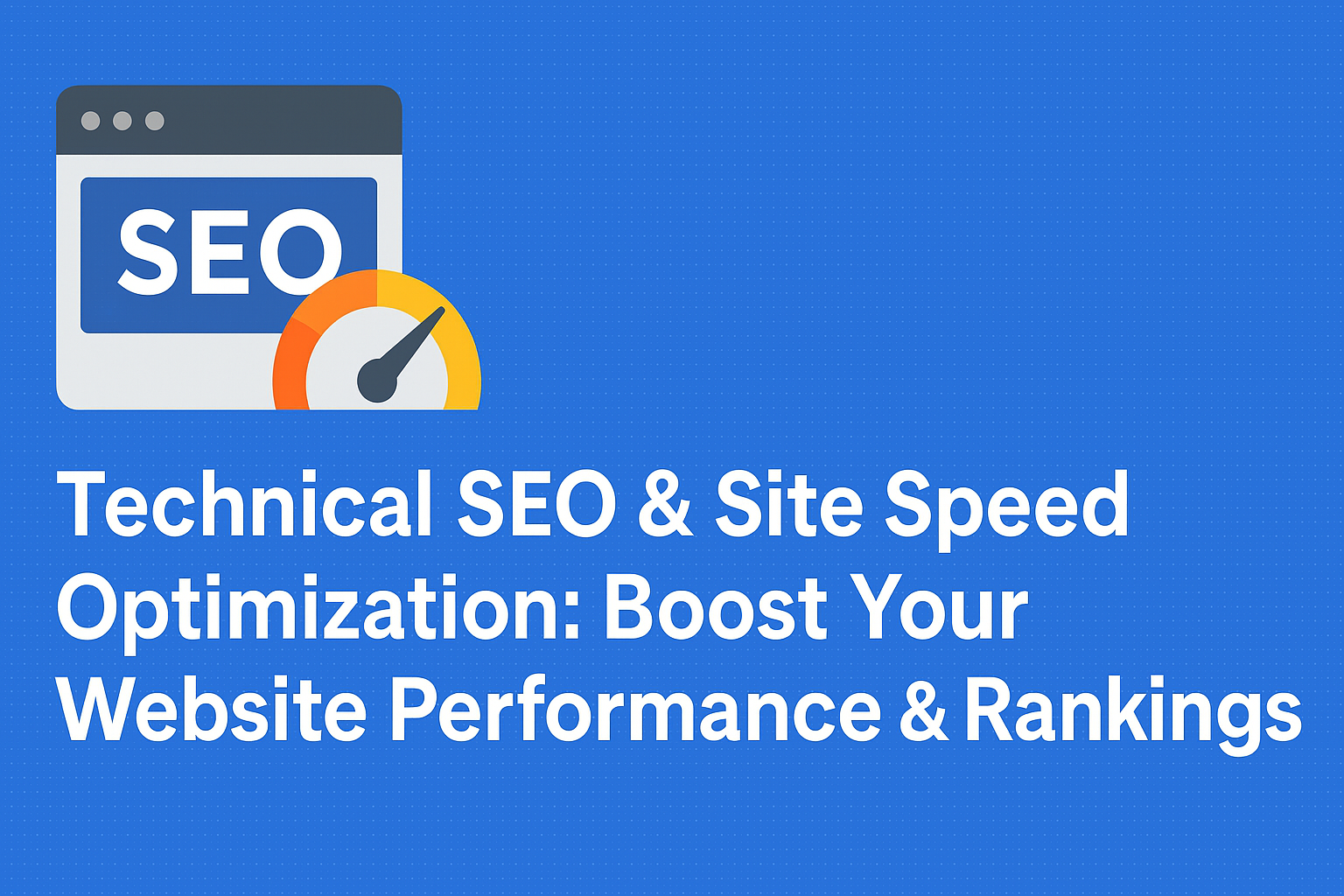 Technical SEO & Site Speed Optimization: Boost Your Website Performance & Rankings